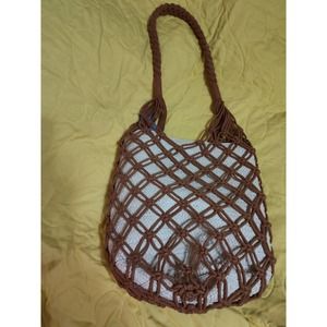 Knotted Macramé Shoulder Bag
